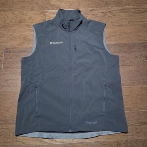 Marmot Approach Vest Mens 2XL Black Full Zip Softshell Zip Pockets Outdoor